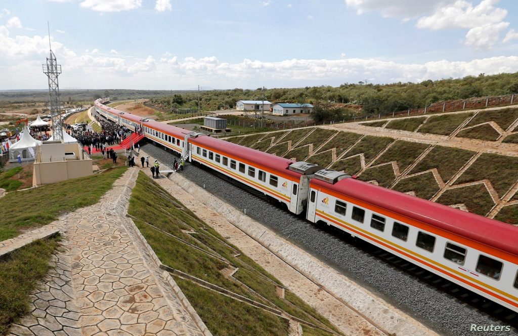A section of the SGR in Kenya.