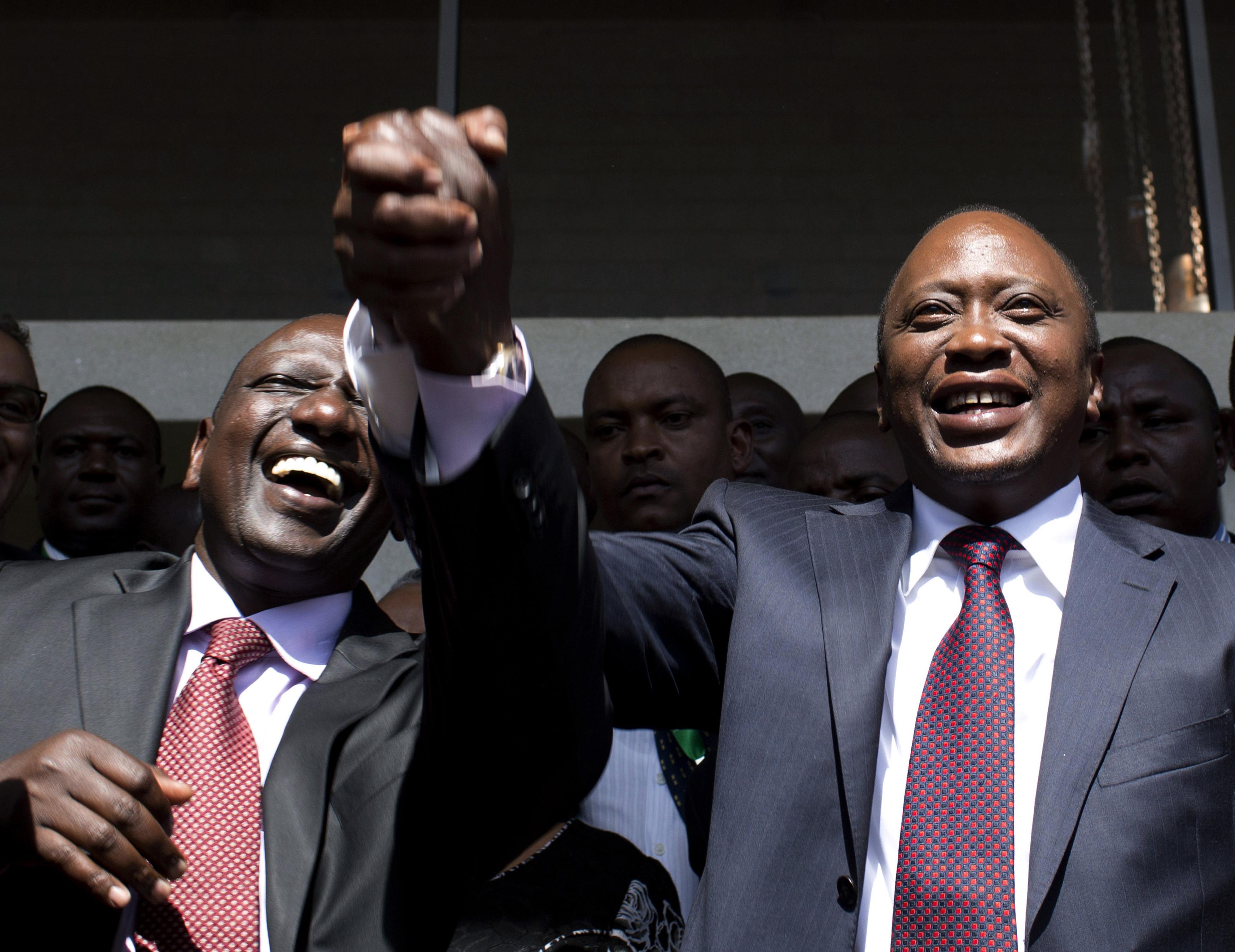 President Uhuru Kenyatta and his deputy William Ruto. Most wealthy families calling the shots in politics have questions over how they made the money. www.businesstoday.co.ke