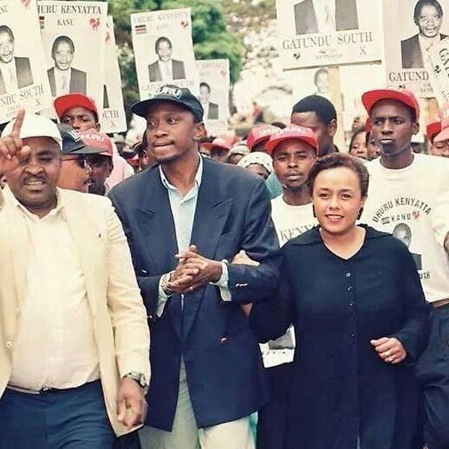 Image result for Uhuru with Mzee Kenyatta in Gatundu