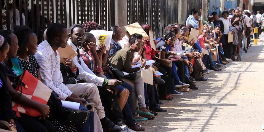 Kenyans queueing outside KRA waiting to file their tax returns. KRA has made filing taxes returns easier for Kenyans through the iTax portal where it only takes minutes. www.businesstoday.co.ke