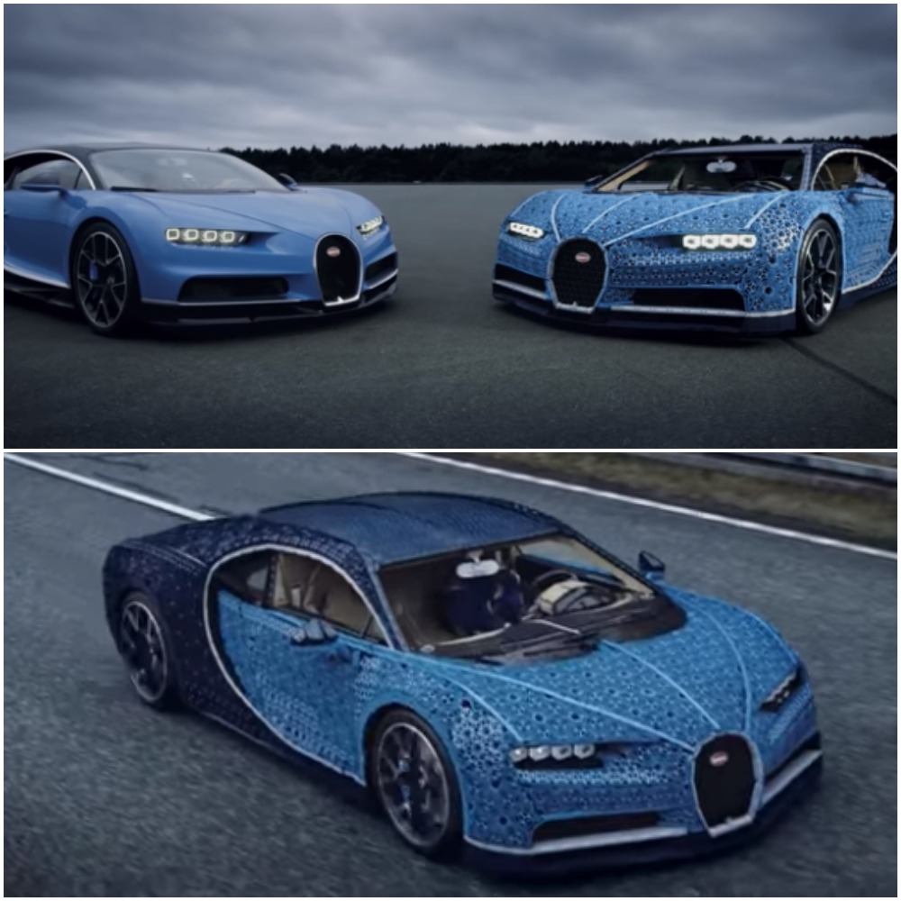 Bugatti Chiron лего полноразмерная