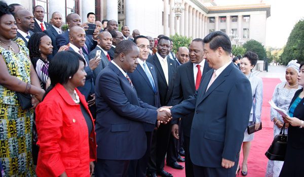 Dr Fred Matiang’i shakes hands with Chinese President Xi Jinping. On Thursday, Matiang’i signed deportation orders for Chinese nationals who assaulted a Kenyan employee at the Chez Wou Restaurant. www.businesstoday.co.ke