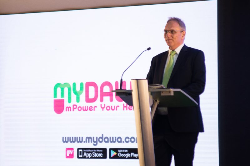 MYDAWA CEO Tony Wood speaking during a past event