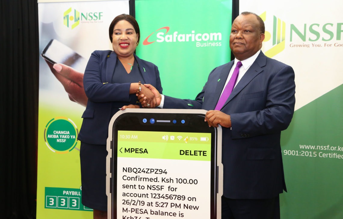 Image result for nssf and safaricom