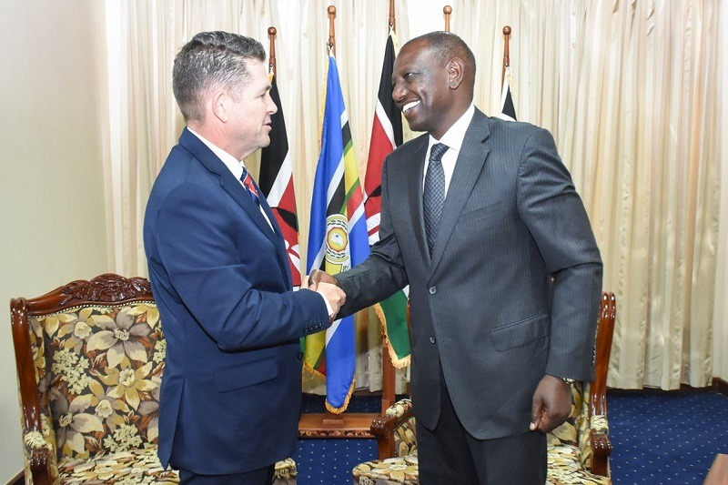 Image result for ruto with us ambassador