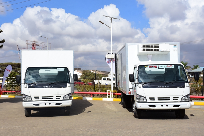 Isuzu cold chain logistics vehicles. A trader is making huge savings by utilising cold nights. www.businesstoday.co.ke