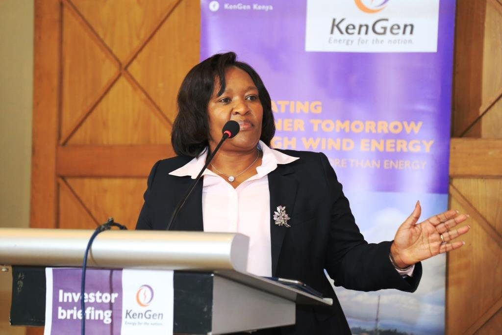 KenGen CEO Rebecca Miano speaking at a past event