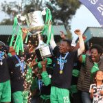 Gor Mahia players lifting the KPL trophy after emerging victorious in the 2018/19 season. www.businesstoday.co.ke