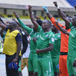 Gor Mahia players and technical staff thank the fans who showed up for their Champions League qualifying clash against Aigle Noir at the Moi International Sports Centre Kasarani. Gor won the match 5-1. www.businesstoday.co.ke