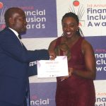 M-Kula app developers Apptivate Africa receive their award for Best Digital Feeding programme during the Financial Inclusion Awards (FINI Awards 2019). www.businesstoday.co.ke