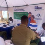 An Administration Police Officer receives medical asistance from a Doctor.Heart attack cases are increasing in the country. www.businesstoday.co.ke