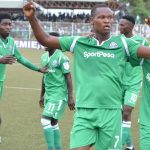 Gor Mahia striker Nicholas Kipkurui celebrates his goal against Tusker with teammates. Gor won the Saturday match 5-2 giving them an early advantage in the league this season. [Photo/Goal Kenya]www.businesstoday.co.ke
