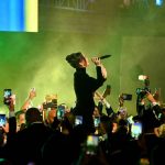 Singer Rihanna during the performance that made fans believe she is expecting a baby. www.businesstoday.com