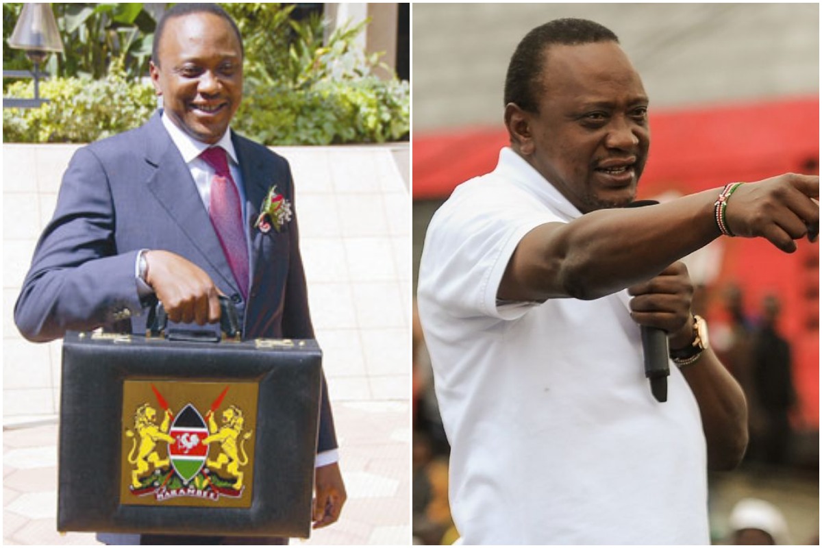 President Uhuru Kenyatta when he was young and thin, older and fat www.businesstoday.co.ke