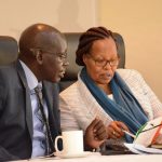 KNEC CEO Mercy Karogo with Education PS Belio Kipsang. KNEC is minting millions by releasing examinations results on SMS. www.businesstoday.co.ke