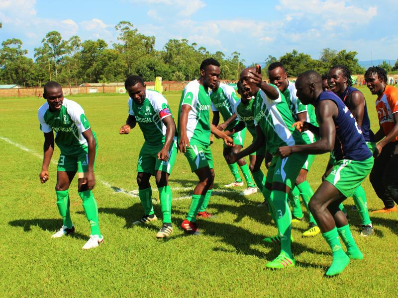 Sony Sugar players celebrating a goal in a past KPL match. The club has been expelled from the league. www.businesstoday.co.ke