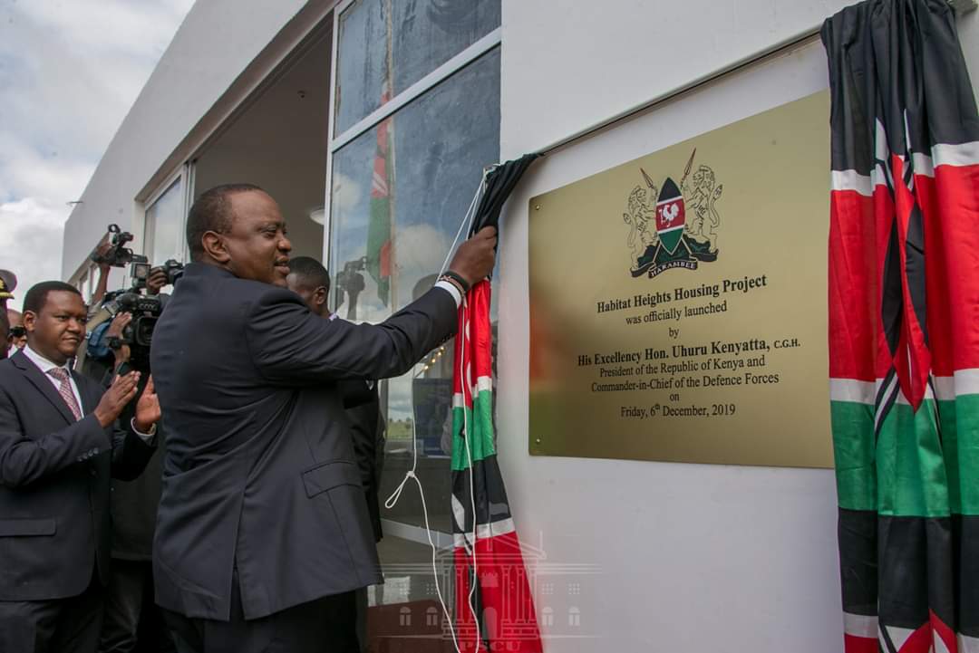 Habitat Heights Lukenya - Uhuru launches affordable housing project www.businesstoday.co.ke