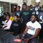 Pro Gamer Brian Diang’a alias Beast takes on Brian Chege in a Mortal Kombat game during the BLAZE E-Sports Tournament at Technical University of Kenya. www.businesstoday.co.ke