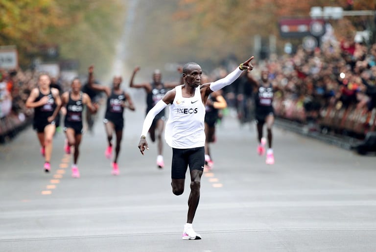 Eliud Kipchoge during the INEOS Sub-two-hour marathon challenge. The video was the most watched in Kenya this year. www.businesstoday.co.ke