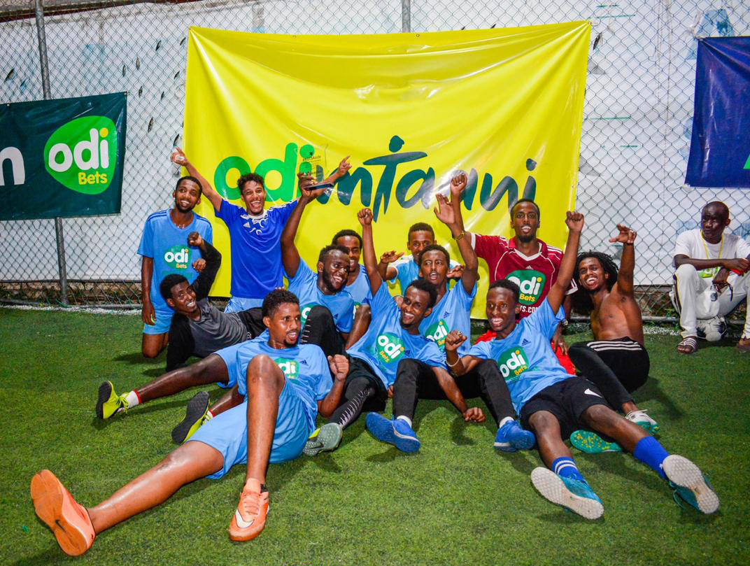 Chapa Dee FC celebrates after winning the inaugural Mombasa #KOT5Aside. www.businesstoday.co.ke