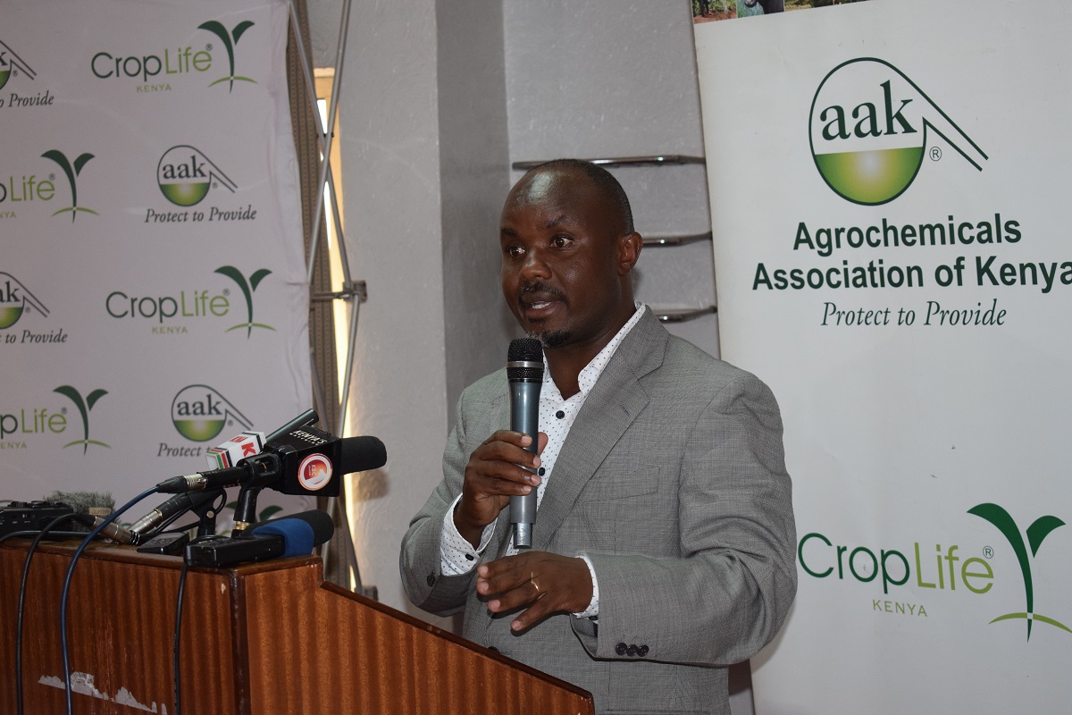 Agrochemicals Association of Kenya CEO Eric Kimunguyi. The Association holds that a move to ban 262 pesticides would slash Kenya’s maize production by 70% and create a ballooning locust problem. www.businesstoday.co.ke