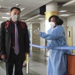 A Coronavirus disease check at the JKIA. Kenyans should take precautions to ensure that they are on top of things in case Covid-19 gets to Kenya. www.businesstoday.co.ke