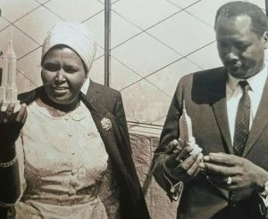 Former President Daniel Moi with his wife Lena. Moi passed on in the early hours of Tuesday morning. www.businesstoday.co.ke