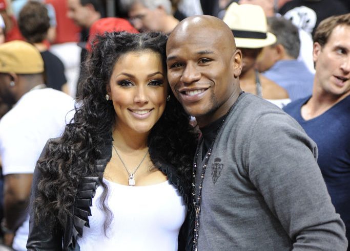 Mayweather with Harris when they were still dating. www.businesstoday.co.ke