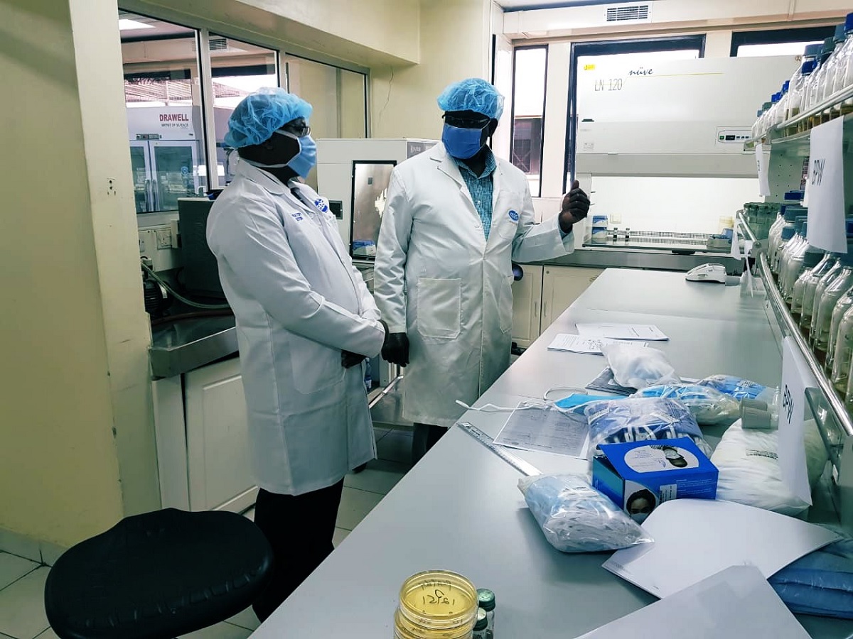 An inspection tour of KEBS laboratories to ascertain standardization of Personal Protective Equipment in fight against the covid-19 coronavirus. www.businesstoday.co.ke