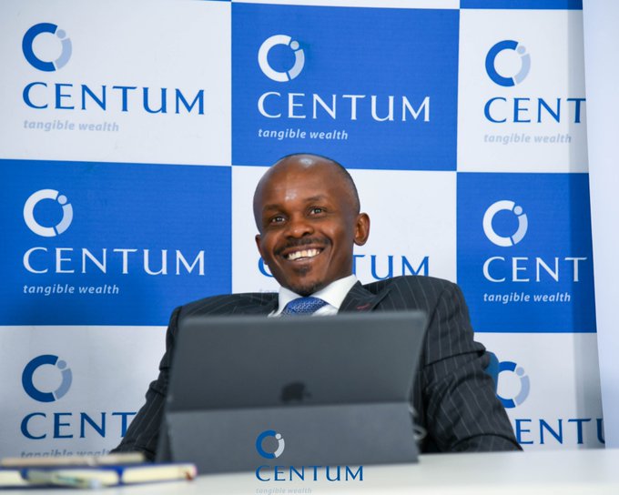 Centum CEO James Mworia at a past briefing