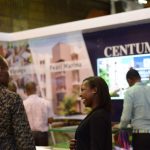 Centum Real Estate branding pictured at a past trade show
