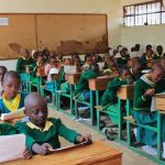 Basic education classes students learning before the outbreak of COVID-19.