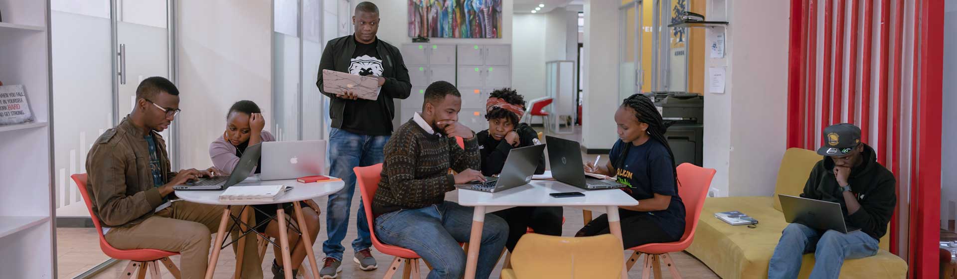 Innovators at Impact Africa Network's startup studio