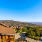 The view from Lerruat Log Resort in Kajiado