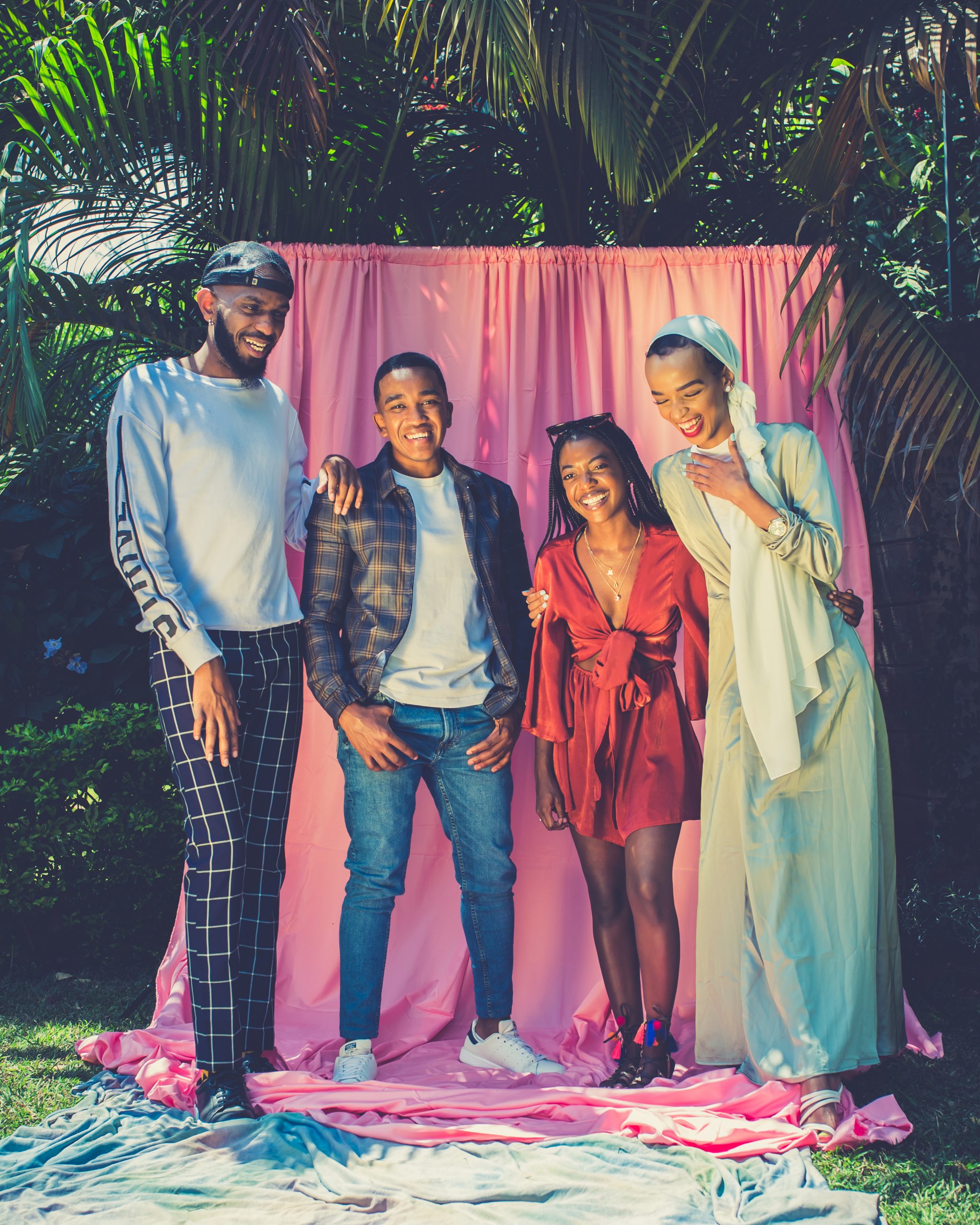 A section of Mahambi Market vendors during a shoot for the platform