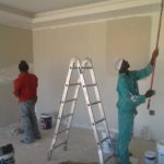 Painters at work. Basco Paints has relaunched a loyalty program to cushion painters in Kenya during the pandemic.