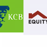 KCB Group and Equity Bank Group logos. The Tier 1 banks are closer than ever to Ksh1 trillion balance sheets.