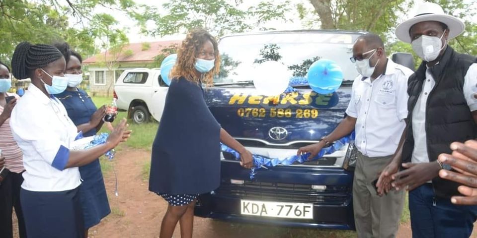 A hearse is commissioned by nurses in Bondo, Siaya County on November 6, 2020