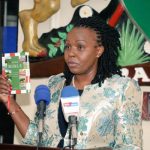 Data Commissioner Immaculate Kassait during a swearing in ceremony on November 16, 2020