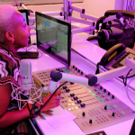 NRG Radio presenter Mwalimu Rachel at the station's studios