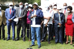 Suna East MP Junet Mohammed addresses a press briefing on December 10, 2020 before delivering signatures to the IEBC headquarters in Nairobi.