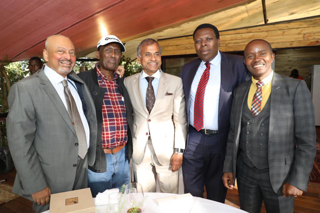 Siddharth Chatterjee (centre) with businessmen and government officials during a farewell party hosted for him. Chatterjee has been appointed UN China Resident Coordinator.