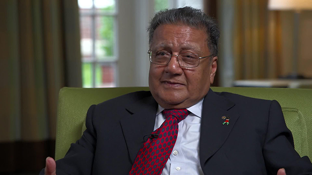 Entrepreneur and philanthropist Manu Chandaria.