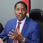 Agriculture CS Peter Munya addressing a past media briefing.