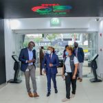 Safaricom CEO Peter Ndegwa entering the telco's Moi Avenue store on December 9, 2020.
