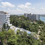 Apartments overlooking the Indian Ocean in Mombasa, Kenya.