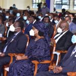 Musalia Mudavadi (far left) at a requiem mass for his late mother in Nairobi on January 7, 2021.