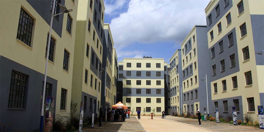 Units constructed under the affordable housing programme in Park Road, Ngara.