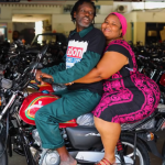 Lolani Kalu (left) in an advertisement for Abson Motors. The former NTV journalist's comeback has warmed Kenyans' hearts.