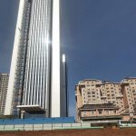 Villa Rosa Kempinski (right) next to GTC Towers in Nairobi. Kempinski had opposed construction of the towers by AVIC International citing environmental concerns.